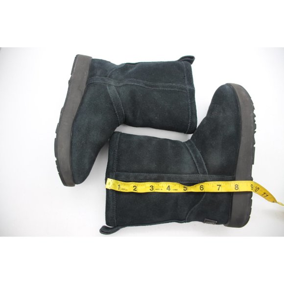 UGG Classic Short Waterproof Boot Size 5 Black Suede & Shearling 1017508 - Picture 6 of 9